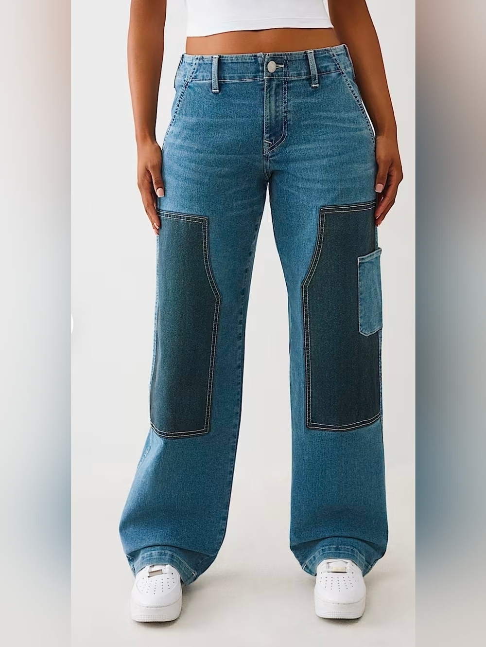 True Religion Carpenter Low Rise Jeans Women’s NWT Utility Denim Various Sizes